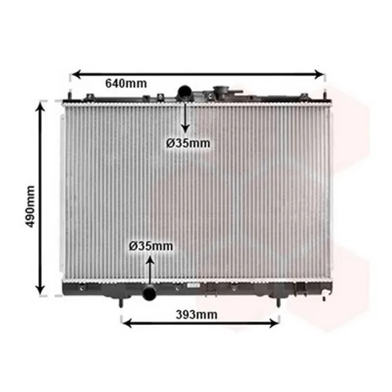 Radiator Motor MITSUBISHI PAJERO 3 1999->2007 Radiator apa 1 8-2 0 cc 42,5x65,8x16 cv manuala pentru Pinin Perioada 2000 2001 2002 2003 2004 2005 2006 2007