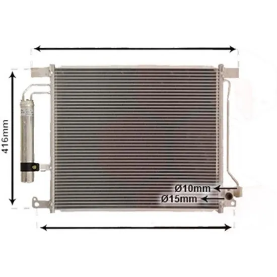 Radiator aer conditionat RENAULT KADJAR 2015-> pentru 1.6 TCe 165, perioada 2016 2017 2018 2019 2020 2021