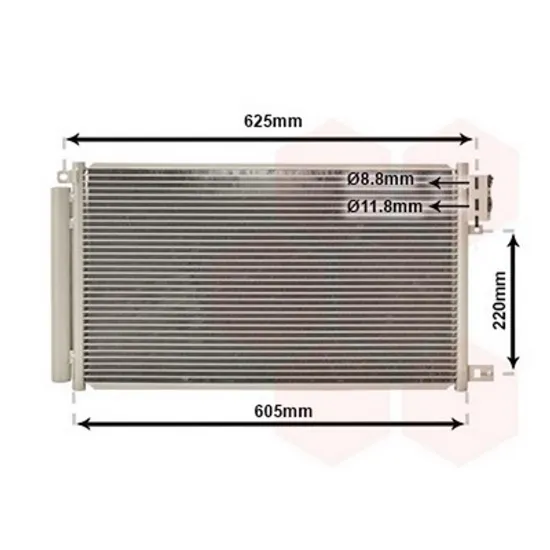 Radiator Aer Conditionat FIAT DOBLO 263 2010-> Radiator aer conditionat 1,4i 16V (57x33x1,6) Perioada 2010 2011 2012 2013 2014 2015