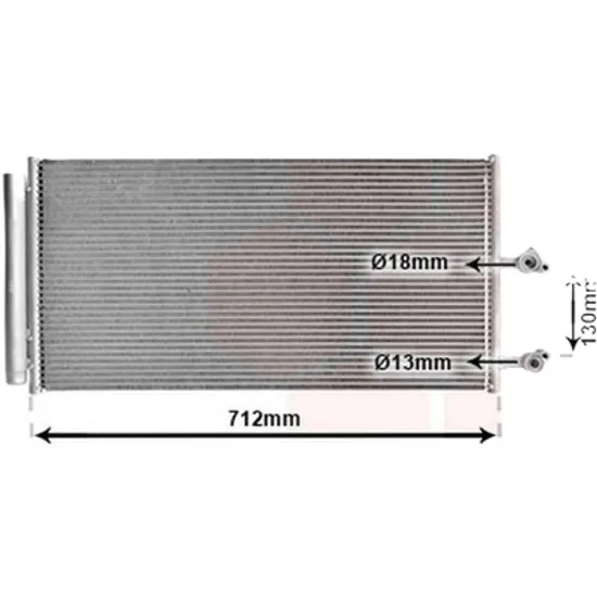 Radiator aer conditionat RENAULT SYMBOL 2 2008->2013 1.2 16V 55KW 75CP , pentru motor D4F 728 perioada 2008 2009,2010,2011,2012,2013 2014