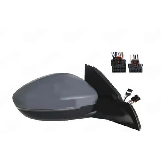 Oglinda OPEL CORSA F 2019-> Oglinda exterioara electrica cu incalzire cu rabatare electrica pentru vopsit (cu semnal LED si lampa podea si senzor) cu senzor banda (10H10P + 4H4P) DREAPTA Perioada 2019 2020 2021 2022 2023