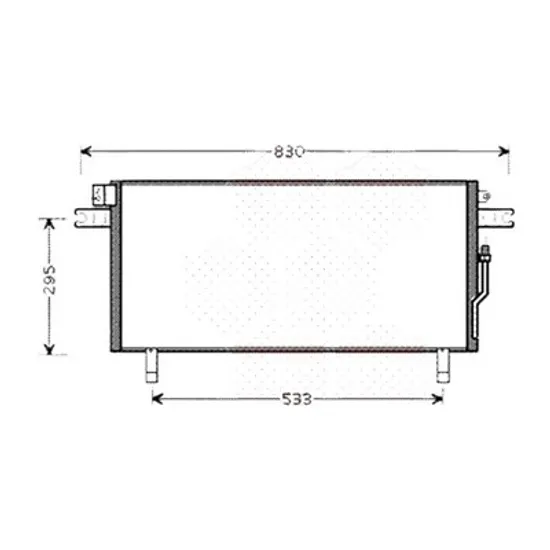 Radiator aer conditionat PEUGEOT EXPERT 2016-> pentru 2.0 BlueHDi 120 4x4, perioada 2016 2017 2018 2019 2020 2021