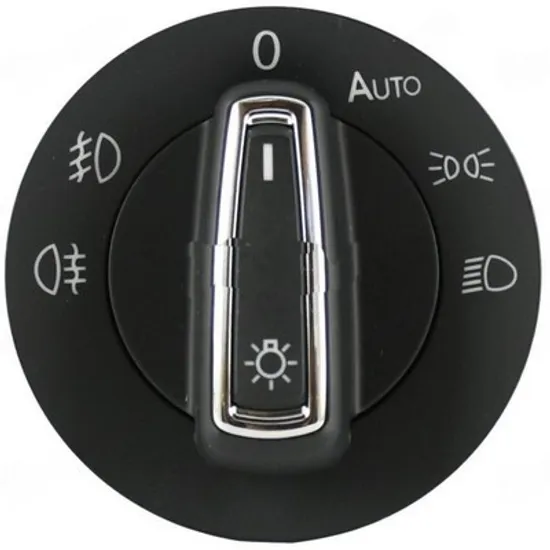 Comutator lumini SKODA RAPID 2011->2019 Buton comanda faruri cu Proiector AUTO (cromat) (10pin) Perioada 2011 2012 2013 2014 2015 2016 2017 2018 2019