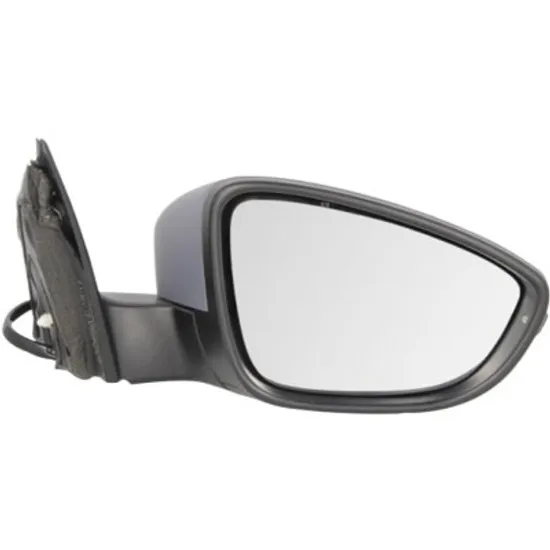 Oglinda exterioara dreapta VW PASSAT B7 2010->2014 perioada 2010 2011 2012 2013 2014 pana la an de fabricatie 07/2013, cu semnal, inaltime cm 37,8, latime cm 15,5, lungime cm 24,8, reglaj electric, cu incalzire, prevopsit grund
