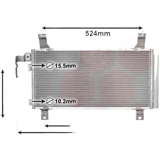 Radiator aer conditionat CITROEN C4 Grand Picasso 2 2013->, C4 Picasso 2 2013-> pentru 1.6 HDi / BlueHDi 115, perioada 2013 2014 2015 2016 2017 2018