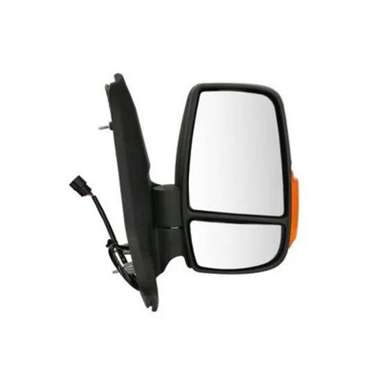 Oglinda FORD TRANSIT 2013-> Oglinda exterioara electrica cu incalzire cu rabatare electrica (brat scurt) (cu semnal galben) (cu lampa pozitie 16W) DREAPTA Perioada 2013 2014 2015 2016 2017 2018