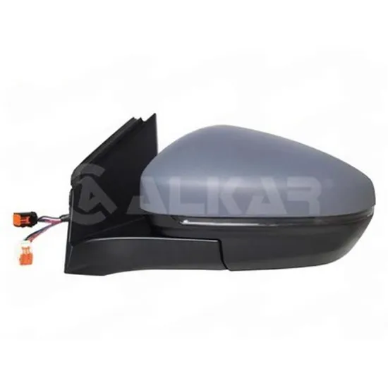 Oglinda PEUGEOT 5008 2 2016-> Oglinda exterioara electrica cu incalzire cu rabatare electrica pentru vopsit (cu semnal si lampa podea) STANGA Perioada 2016 2017 2018 2019 2020