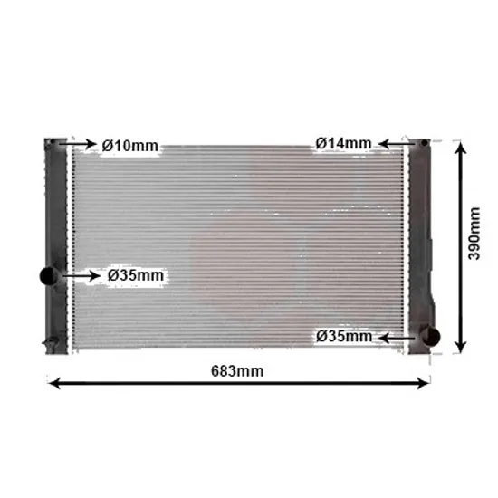Radiator apa LEXUS CT 2010-> pentru 200h, 200h ECO, perioada 2011 2012 2013 2014 2015 2016