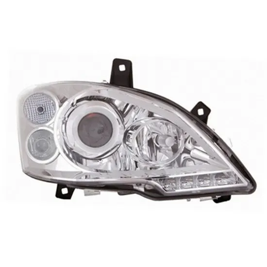 Far dreapta MERCEDES V-CLASS VIANO W639 2010-> perioada 2010 2011 2012 2013 2014 2015 de la an de fabricatie 09/2010, cu motor reglaj, fara unitate de control Xenon, cu xenon, semnal transparent, cu reglaj distanta iluminare automat, cu daylight, adaptiv, cu bec D1S/H7,