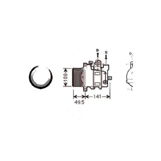 Compresor aer conditionat MERCEDES CLS C219 2004->2010 pentru CLS 350 CDI, perioada 2009 2010