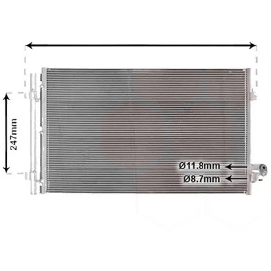 Radiator aer conditionat AUDI A7 Sportback 4GA; 4GF 2010->2018 2.0 TFSI quattro 183KW 249CP , pentru motor CYPB perioada 2015 2016,2017 2018