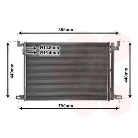 Radiator Aer Conditionat AUDI Q7 2015-> Radiator aer conditionat 2.0-3.0 TFSI/TDI 67.6x44.4x1.2 Perioada 2015 2016 2017 2018 2019 2020 2021 2022