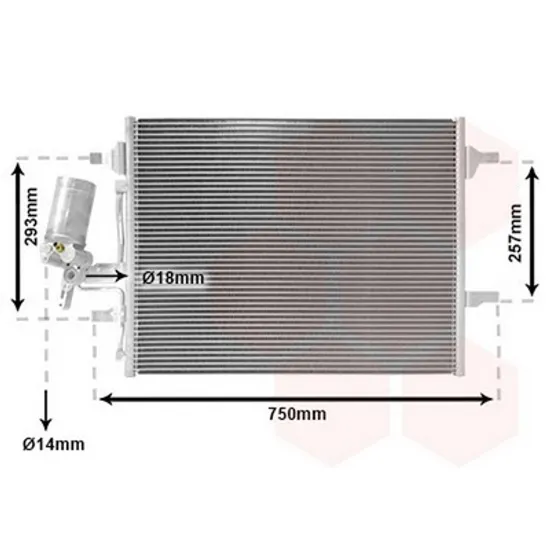 Radiator Aer Conditionat VOLVO S60 2 2010->2018 Radiator aer conditionat 2.0/3.0 T / HYBRID / 2.0/2.5/3 Perioada 2010 2011 2012 2013 2014 2015