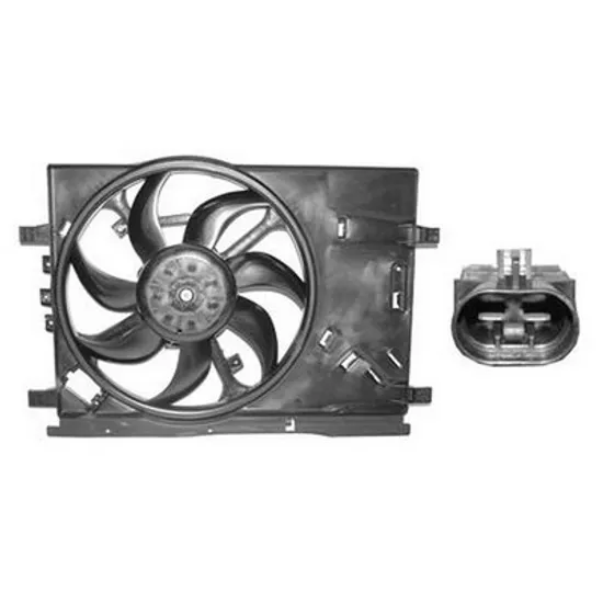 Ventilator Motor FIAT PUNTO EVO 199 2008-> Electroventilator complet 1.0-1.2-1.4 16V benzina, Perioada 2008 2009 2010 2011 2012