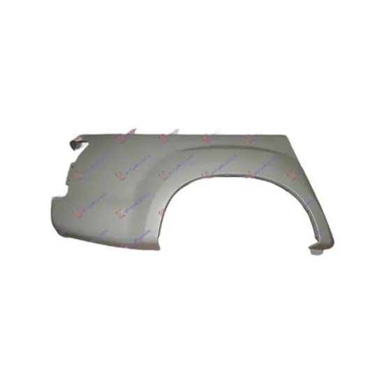 Aripa Spate ISUZU D-MAX 2 2012->2018 Panou lateral 4 usi cabina dubla dreapta Perioada 2012 2013 2014 2015 2016