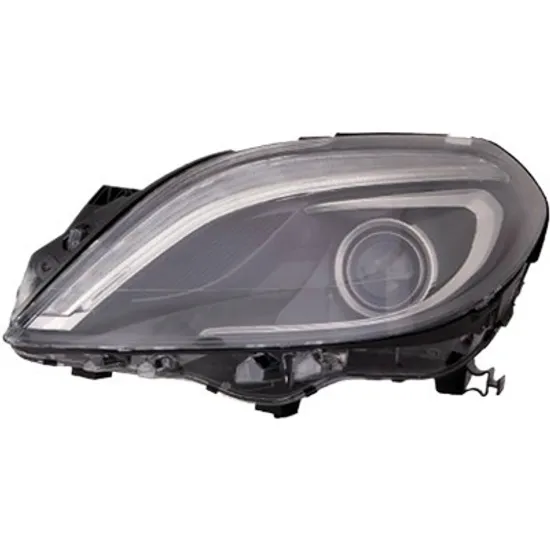 Far stanga MERCEDES B-CLASS W246 2011->2018 perioada 2011 2012 2013 2014 2015 2016 2017 2018 pana la an de fabricatie 2015, fara motor reglaj, fara unitate de control, Bi-Xenon, semnal transparent, cu reglaj distanta iluminare automat, cu daylight, cu semnalizator LED, cu bec D1S tub descarcare gaze,