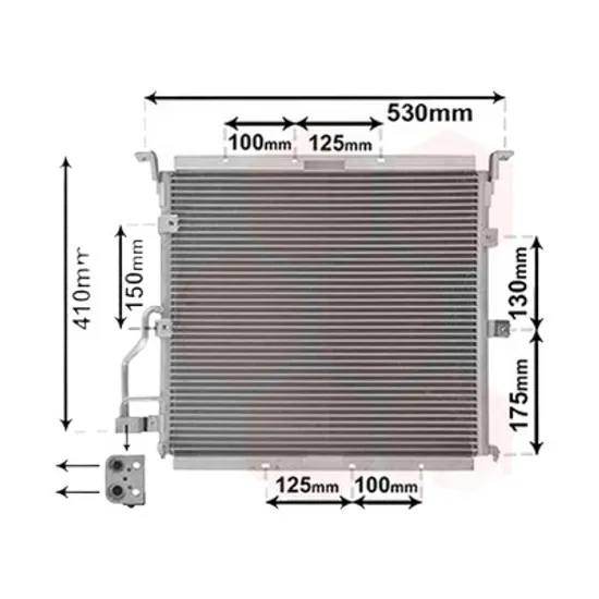 Radiator aer conditionat VOLVO V70 3 2007->2016 T6 AWD 210KW 286CP , pentru motor B 6304 T2 perioada 2007 2008,2009 2010