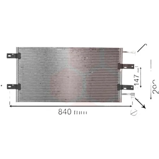 Radiator aer conditionat BMW 3 E46 1997->2005 320 i 120KW 163CP , pentru motor M54 B22 (226S1) perioada 2000 2001,2002,2003,2004 2005