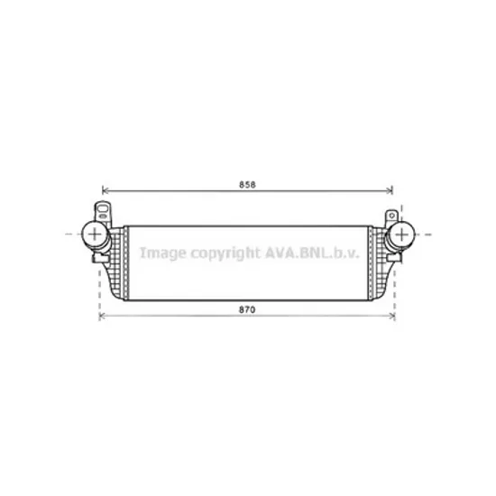 Intercooler VW TRANSPORTER T5 2003->2015 Radiator intercooler 2,0i - 16V TFSi - 2,0BiTDi 715x215x Perioada 2003 2004 2005 2006 2007 2008 2009 2010 2011 2012 2013 2014