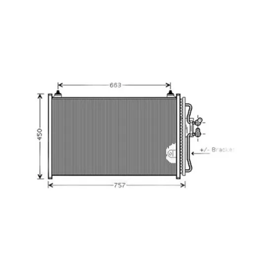 Radiator Aer Conditionat MAZDA TRIBUTE 2000->2006 Radiator aer conditionat 2,0 - 2,3i16 - 3,0i24V (70x43) ->2004 Perioada 2000 2001 2002 2003 2004 2005 2006