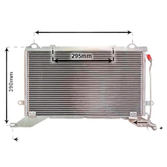 Radiator aer conditionat CITROEN C3 2 2009->2016 1.6 BlueHDi 100 73KW 99CP , pentru motor BHY (DV6FD) perioada 2014 2015,2016,2017,2018 2019