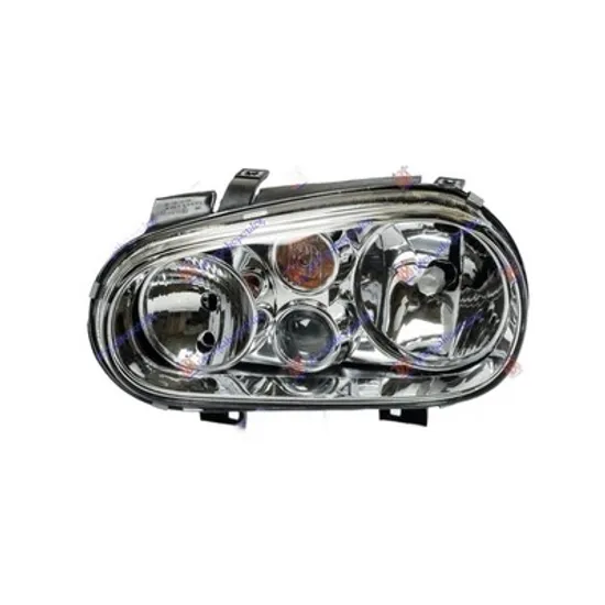 Faruri VW GOLF 4 1997->2005 Far stanga cu reglaj, H7/H1/H3, cu proiector, si ptr Cabriolet Perioada 1997 1998 1999 2000 2001 2002 2003 2004 2005
