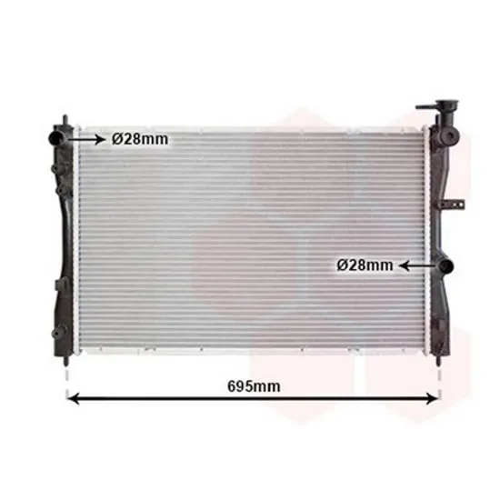Radiator Motor SMART FORFOUR 454 2004->2006 Radiator apa 1.1-1.3-1.5 M/A (64x40.5) (KOYO) Perioada 2004 2005 2006 2007 2008 2009 2010 2011 2012 2013