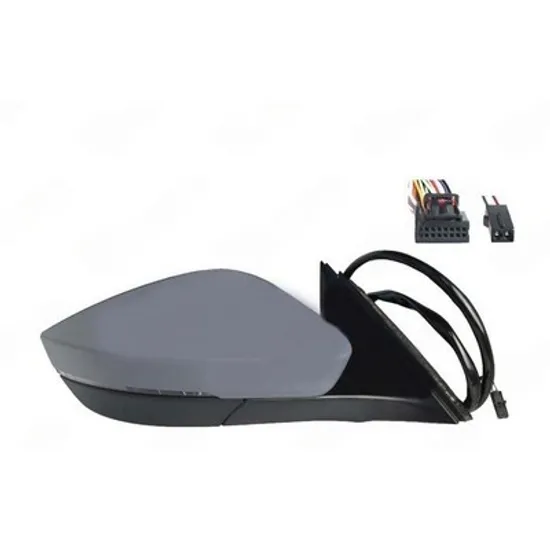 Oglinda SKODA SUPERB 3 2015-> Oglinda exterioara electrica cu incalzire cu rabatare electrica pentru vopsit.si memorie (cu semnal si lampa podea si senzor banda) (17 PIN) DREAPTA Perioada 2019 2020 2021 2022 2023 2024