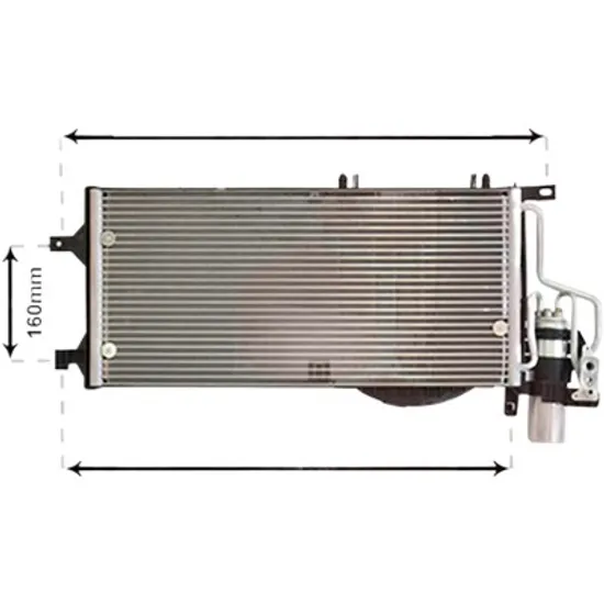 Radiator aer conditionat FORD ECOSPORT 2012-> pentru 1.5 EcoBlue TDCi, 1.5 TDCi, perioada 2017 2018 2019 2020 2021 2022