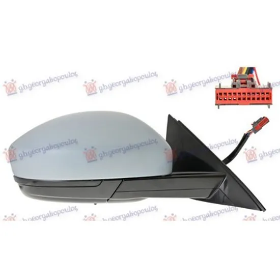 Oglinda LAND ROVER RANGE ROVER EVOQUE 2011->2019 Oglinda exterioara electrica cu incalzire cu rabatare electrica pentru vopsit cu memorie (Heliomata cu cabluri) (cu semnal si lampa podea) (14 PIN) DREAPTA Perioada 2015 2016 2017 2018 2019
