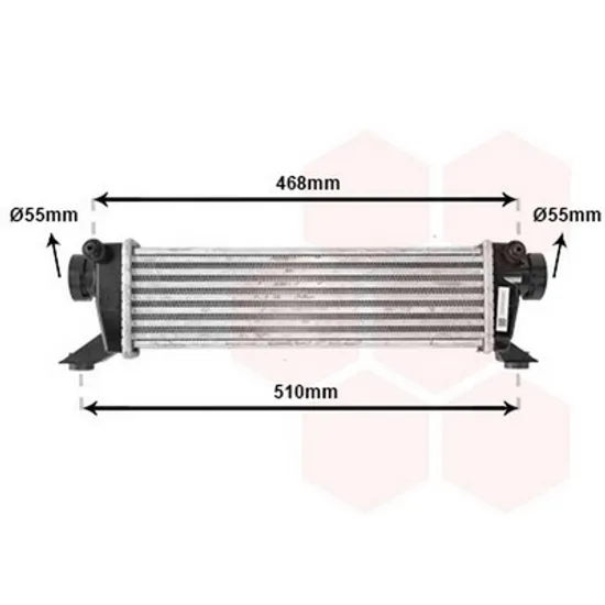 Intercooler MERCEDES VANEO 414 2002->2005 Radiator intercooler 1,7 CDi (39x11x34) Perioada 2002 2003 2004 2005