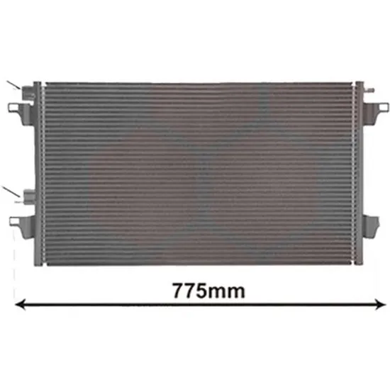Radiator aer conditionat VW BORA 1998->2005 2.3 V5 125KW 170CP , pentru motor AQN perioada 2000 2001,2002,2003,2004 2005