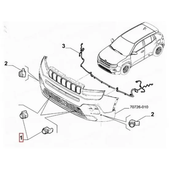 Senzor parcare ALFA ROMEO JUNIOR 2024-> Senzor parcare (O) Perioada 2024 2025