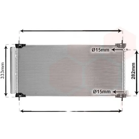 Radiator aer conditionat MERCEDES SPRINTER 904 1995->2006 pentru 413 CDI 4x4, perioada 2000 2001 2002 2003 2004 2005 2006
