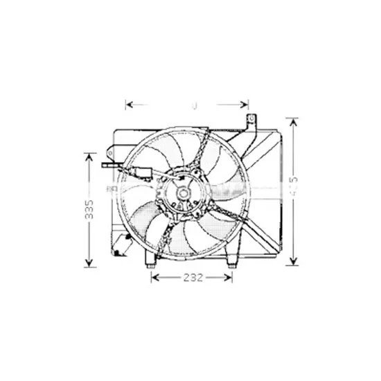 Ventilator motor HYUNDAI GETZ 2001->2010 1.1 46KW 63CP , pentru motor perioada 2002 2003 2004 2005
