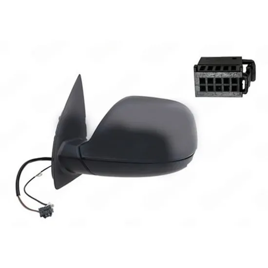 Oglinda VW AMAROK 2010-> Oglinda exterioara electrica cu incalzire cu rabatare electrica pentru vopsit (suport negru) (cu antena) DREAPTA Perioada 2010 2011 2012 2013 2014 2015 2016