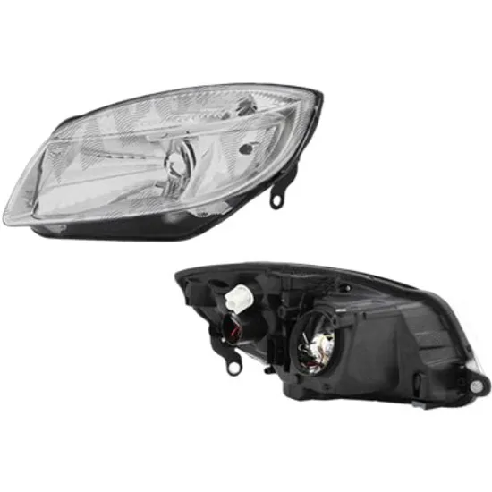 Far dreapta SKODA ROOMSTER 2006->2015 perioada 2006 cu motor reglaj, semnal transparent, cu reglaj electric, cu bec H4