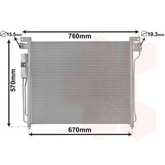 Radiator Aer Conditionat NISSAN NAVARA D40 2004->2014 Radiator aer conditionat 2 5 TD 64 5x57x1 6 Perioada 2004 2005 2006 2007 2008 2009 2010 2011 2012 2013 2014 2015