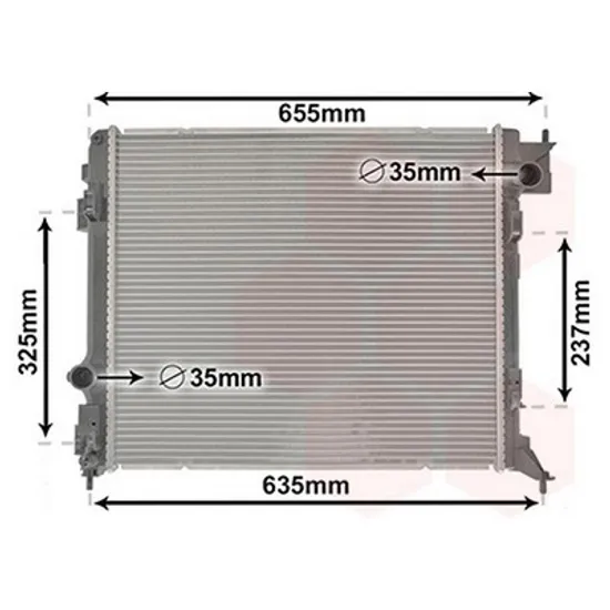 Radiator Motor RENAULT KOLEOS 2 2016-> Radiator apa 1.6 DIG-T.benzina 1.6 dCi diesel Perioada 2017 2018 2019 2020 2021 2022 2023