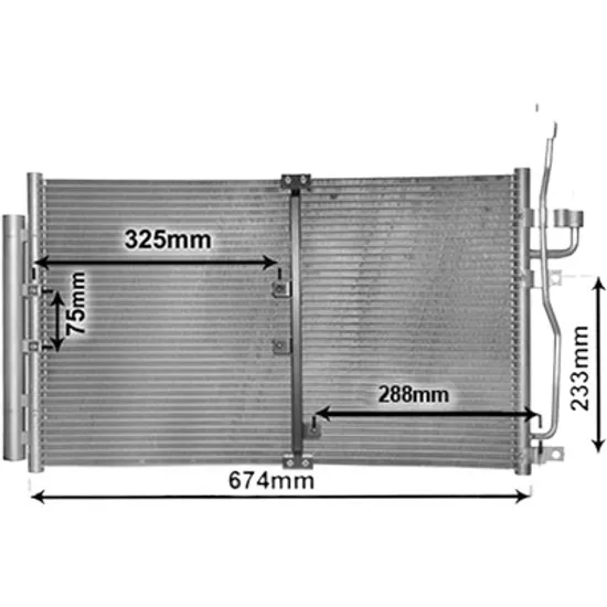Radiator aer conditionat SKODA KODIAQ 2016-> 2.0 TSI 4x4 132KW 180CP , pentru motor CZPA perioada 2016 2017,2018,2019,2020 2021