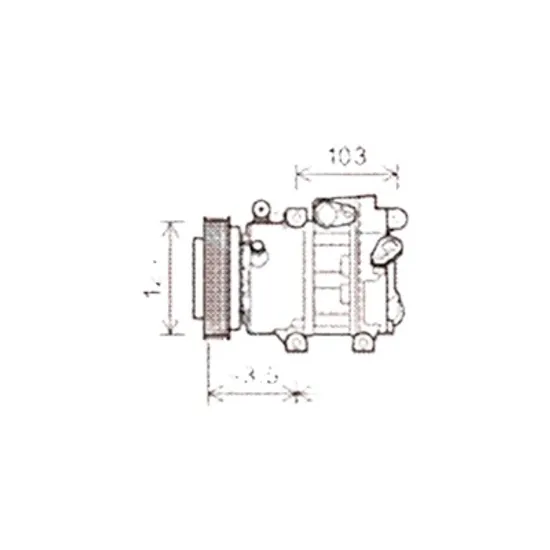 Compresor aer conditionat HYUNDAI i30 2007->2012 1.6 85KW 116CP , pentru motor G4FC perioada 2008 2009 2010 2011 2012