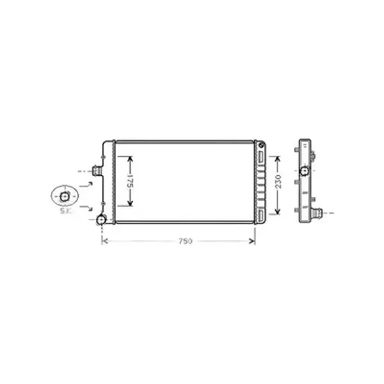 Radiator Motor FIAT PUNTO 188 1999->2012 Radiator apa pentru 1,9 diesel ( cu aer conditionat ) (70x30,6x38) Perioada 1999 2000 2001 2002 2003 2004 2005 2006 2007 2008 2009 2010 2011