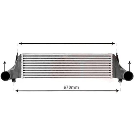 Intercooler BMW X5 E53 2000->2006 3.0 d 155KW 211CP , pentru motor M57 D30 (306D2) perioada 2003 2004,2005 2006