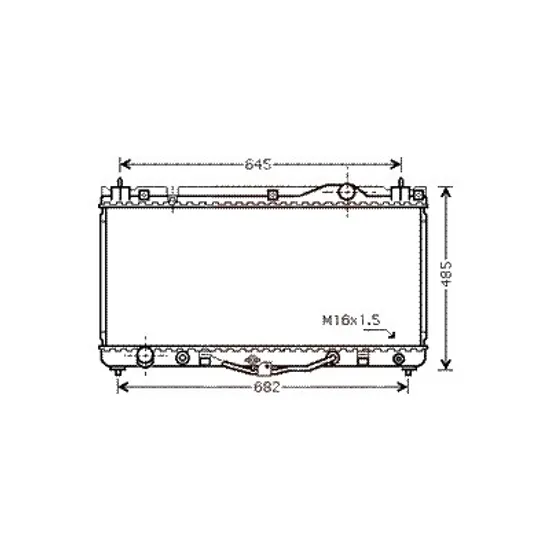 Radiator apa LEXUS ES 1996->2006 pentru 3.0, perioada 2001 2002 2003 2004 2005 2006