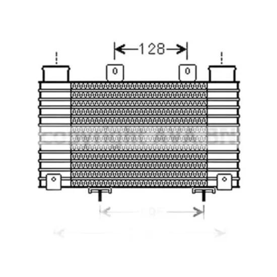 Intercooler FORD RANGER 2005->2012 Radiator intercooler 2,5 - 3,0 TDCi (245x198) Perioada 2006 2007 2008 2009 2010 2011