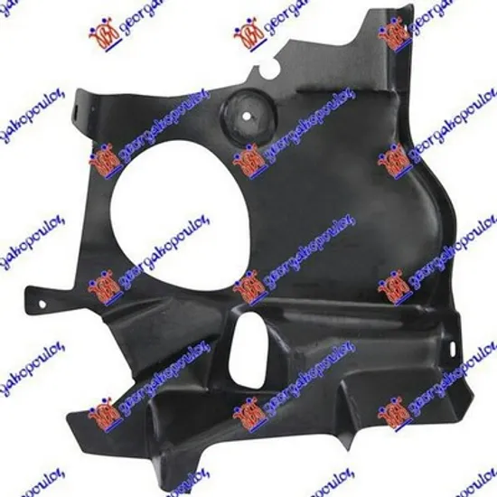 Scut Motor PEUGEOT 206 1998->2007 Scut motor plastic lateral stanga, Perioada 1998 1999 2000 2001 2002 2003 2004