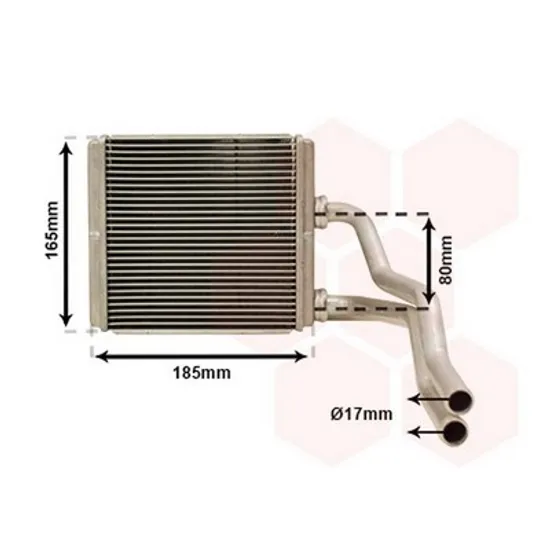Radiator Incalzire OPEL AGILA B 2008->2015 Calorifer 154x158x26 BR Perioada 2008 2009 2010 2011 2012 2013 2014