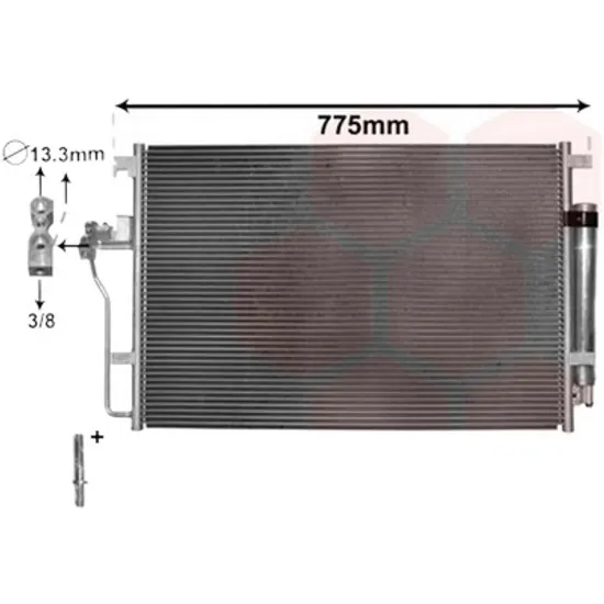 Radiator aer conditionat AUDI Q7 2015-> pentru 2.0 40 / 45 TFSI quattro, 2.0 TFSI quattro, perioada 2015 2016 2017 2018 2019 2020