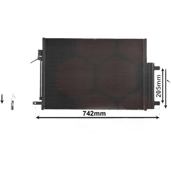 Radiator aer conditionat FIAT FREEMONT 345 2011-> pentru 2.0 JTD 4x4, perioada 2011 2012 2013 2014 2015 2016