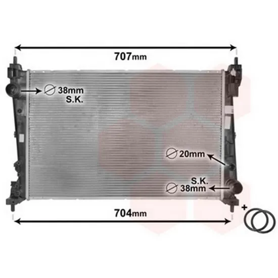 Radiator Motor FIAT PUNTO EVO 199 2008-> Radiator 1.4-1.6 turbo-1.3-1.9D+/-AC 62x39 88KW Perioada 2008 2009 2010 2011 2012